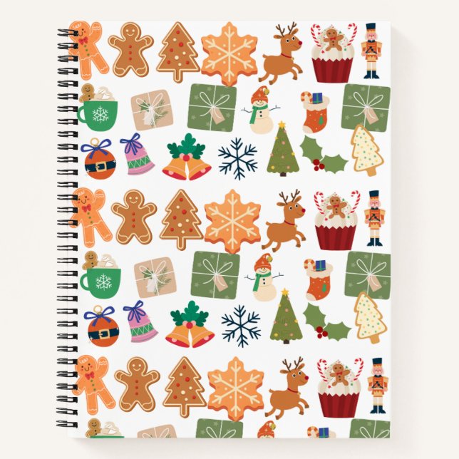 CHRISTMAS PATTERN NOTEBOOK (Front)