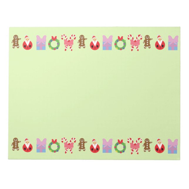 Christmas Pattern Notepad (Front)
