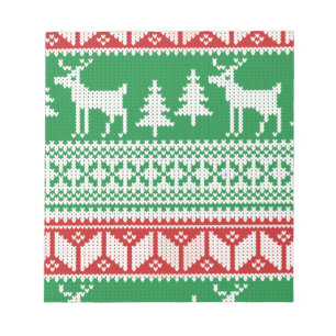 Christmas pattern notepad