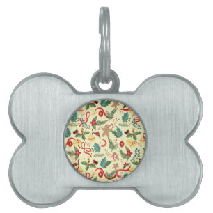 Christmas Pattern Pet ID Tag