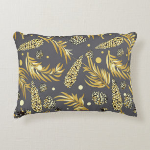 Christmas Pattern, Pine Snow 2 Decorative Cushion