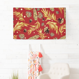Christmas Pattern, Pine Snow 3 Banner