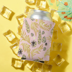 Christmas Pattern, Pine Snow 4 Can Cooler