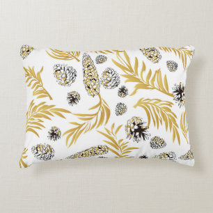 Christmas Pattern, Pine Snow 5 Decorative Cushion
