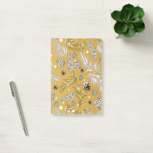 Christmas Pattern, Pine Snow 6 Post-it Notes