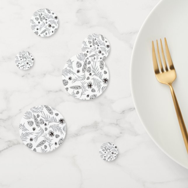 Christmas Pattern, Pine Snow 7 Confetti (Group)