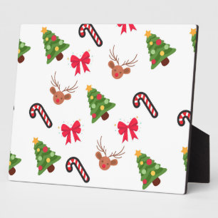 Christmas pattern plaque