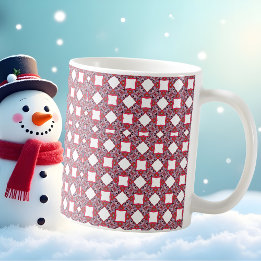Christmas Pattern Shield of Peace Coffee Mug
