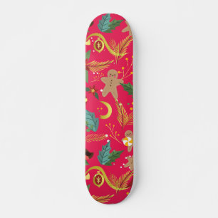 Christmas Pattern Skateboard