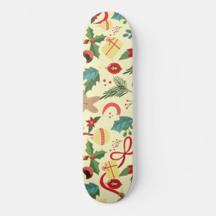 Christmas Pattern Skateboard