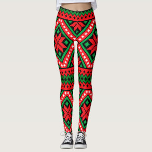 Christmas Pattern Snowflake Leggings