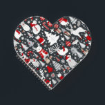 Christmas pattern snowman santa trees grey decor notebook<br><div class="desc">Christmas decor snowman Christmas trees Christmas ornaments lovely snowmen lovely cute Christmas pattern looks great for the holiday season for gifting and and room decor. Great on gift wrapping paper gift boxes gift wrapping sheets. Lovely design for home decor ornaments Christmas tree decor cute design for anything you need about...</div>