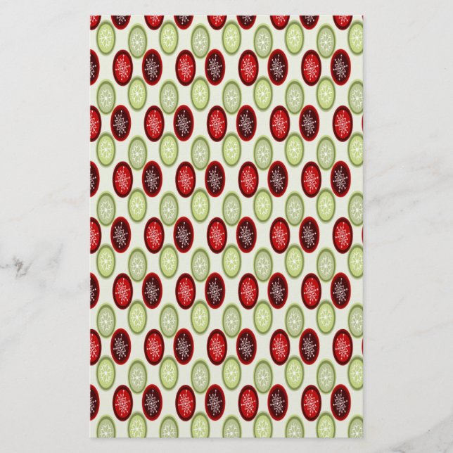 Christmas Pattern Stationery (Front)