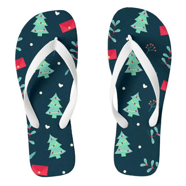 Christmas pattern thongs (Footbed)
