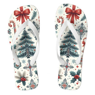 Christmas Pattern Thongs