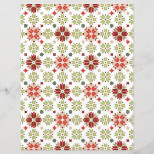 Christmas pattern with nordic snowflakes.