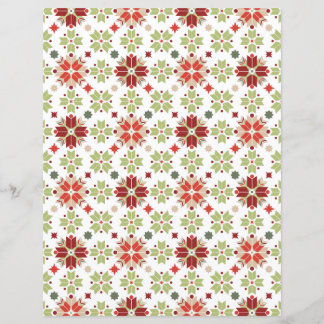 Christmas pattern with nordic snowflakes.