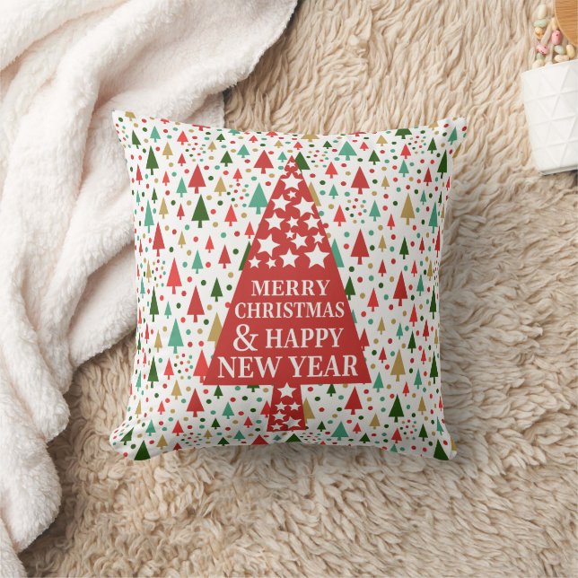 Christmas Patterns - christmas tree Cushion (Blanket)