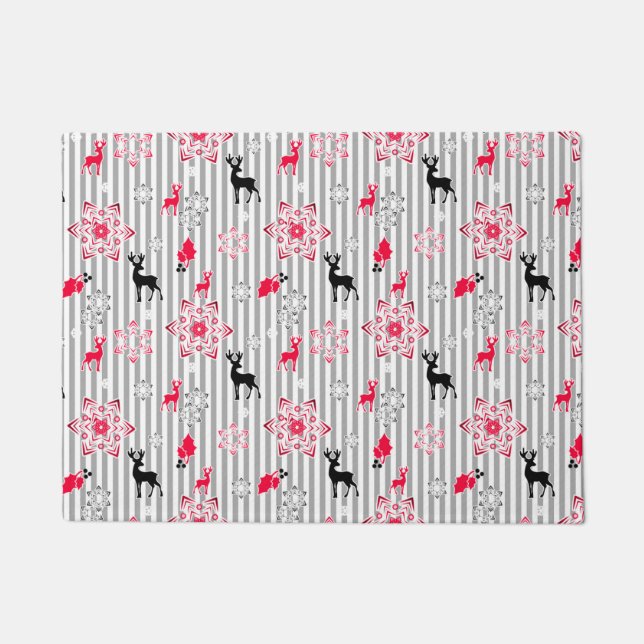 Christmas patterns doormat (Front)