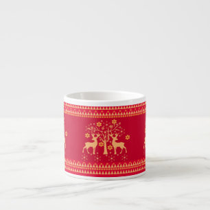 Christmas patterns espresso cup
