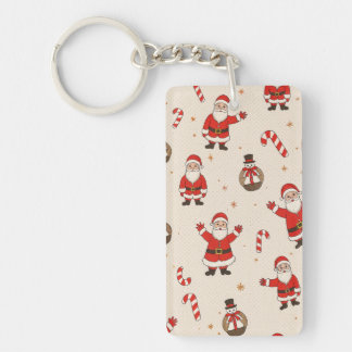 christmas patterns key ring