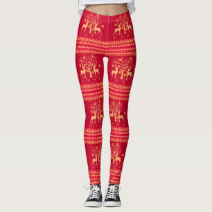 Christmas patterns leggings