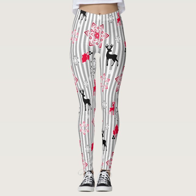 Christmas patterns leggings (Front)