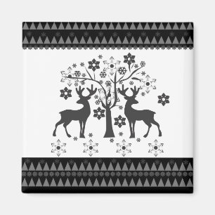 Christmas patterns magnet