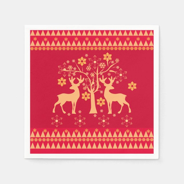 Christmas patterns napkin (Front)