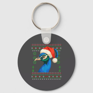 Christmas Pea Ugly Xmas Sweater  Key Ring