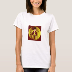 Christmas Peace Angel Plain T-Shirt- Customisable T-Shirt