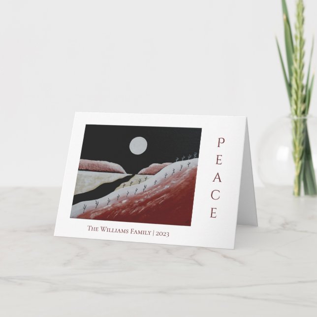 Christmas Peace Desert Southwest  Holiday Card (Front)