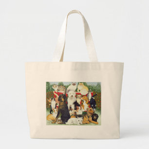 Christmas Peace Large Tote Bag