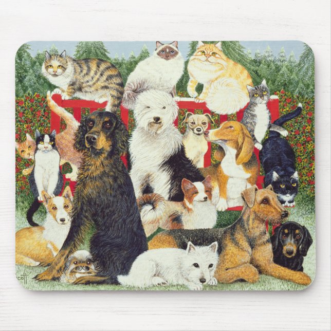 Christmas Peace Mouse Pad (Front)