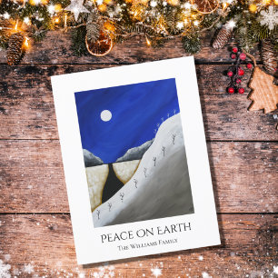 Christmas Peace on Earth Desert Southwest Holiday Postcard