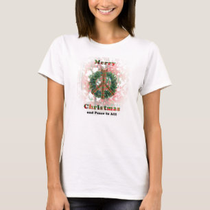 Christmas Peace Wreath T-Shirt