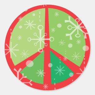 Christmas Peaces SIgn STICKERS