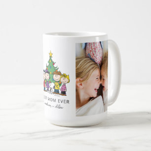 Christmas Peanuts Best Mum Ever Photo Coffee Mug