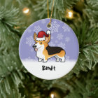 Christmas Pembroke Welsh Corgi (add pets name)