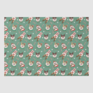 Christmas Pembroke Welsh Corgi Dogs Tissue Paper