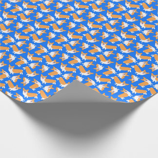 Christmas Pembroke Welsh Corgi Puppy Pattern Wrapping Paper