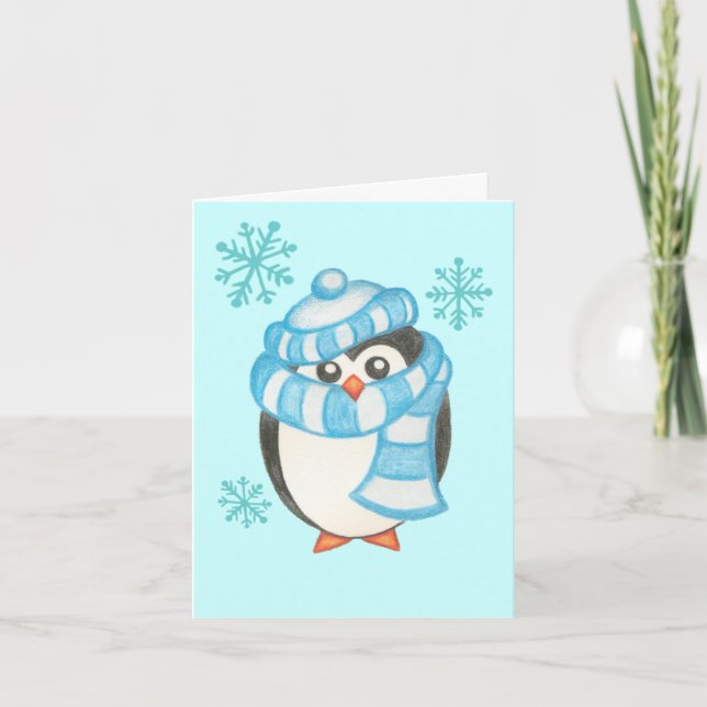 Christmas Penguin Card (Front)
