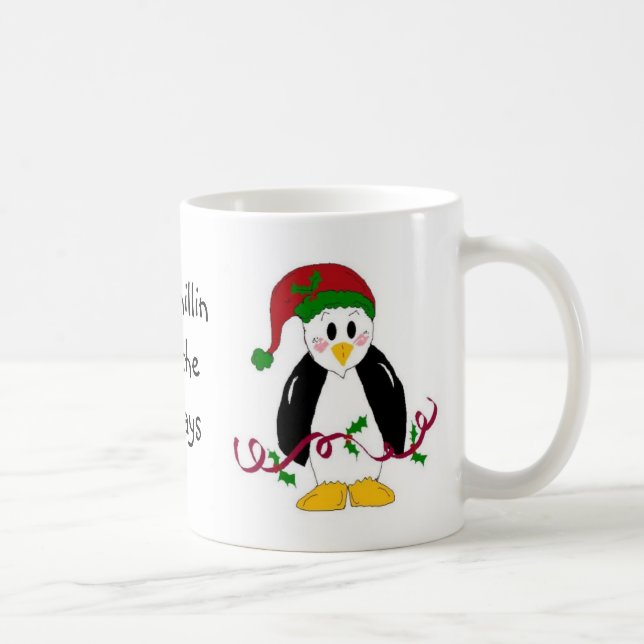 Christmas Penguin Coffee Mug (Right)