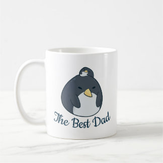 Christmas Penguin Family Best Dad Personalised Coffee Mug