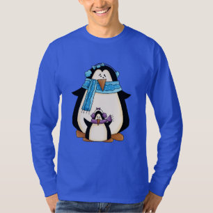 Christmas penguin Holiday cartoon t-shirt
