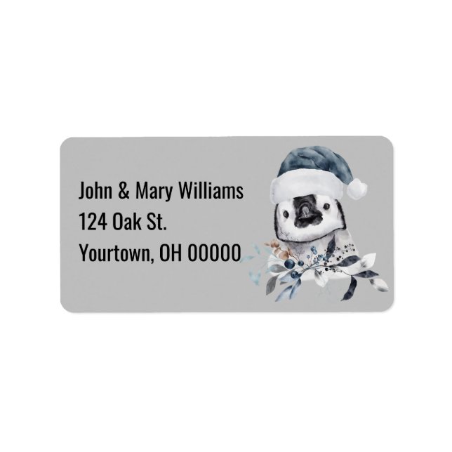 Christmas Penguin  Label (Front)