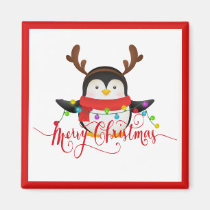 Christmas penguin   magnet