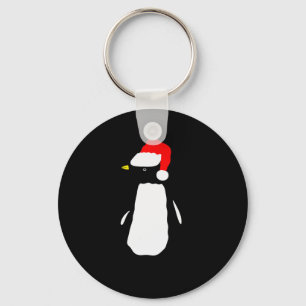 Christmas Penguin Pajamas Shirt Key Ring