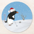 Christmas, Penguin Playing Golf