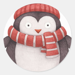 Christmas Penguin Sticker